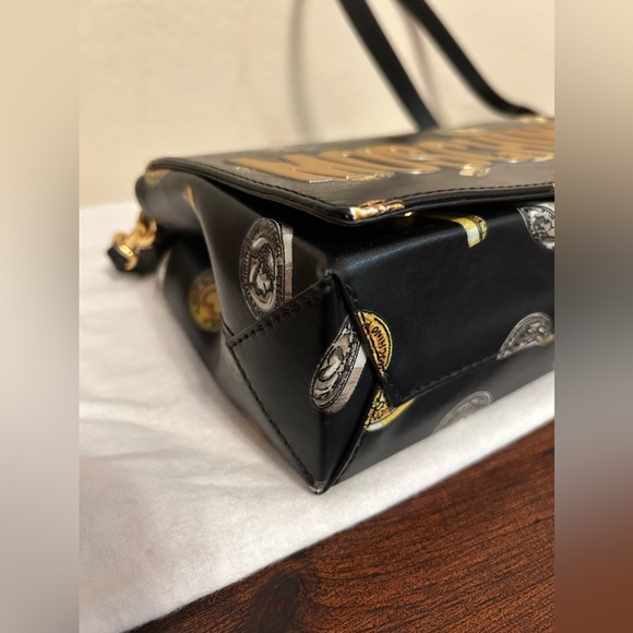 Moschino coin print leather crossbody bag - Picture 4 of 10